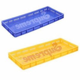 Blue Plastic Serving Tray, Size: Large