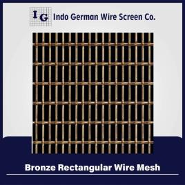 Bronze Rectangular Wire Mesh