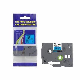 Brother Tze-541 18mm Black On Blue Compatible Label Tape, For Printing Industry