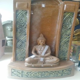 Brown Sandstone Fiber Buddha Waterfall