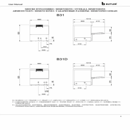 Butler Undercounter Front Loading Dish Washer 50 x 50 cm