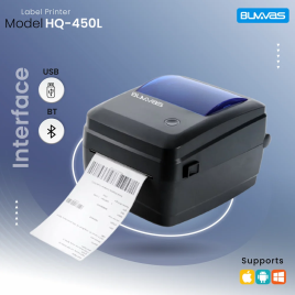 Buvvas HQ-450L Direct Thermal Label printer, Max. Print Width: 4 Inch