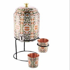 Capacity: 5 Litre COPPER FLORAL WATER TANK