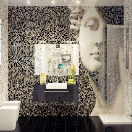 Ceramic Matte Designer Mosaic Wall Tiles, Size: 1x1 Feet(300x300 mm)