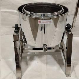 Chamunda Stainless Steel Tilting Oil Dryer, For Industrial, Capacity: 500 kg/Hr