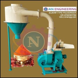 Chilli Powder Making Machine, 100 Kg/hr, Blower Pulverizer
