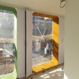 Clear Commercial Office Glass Partition Services