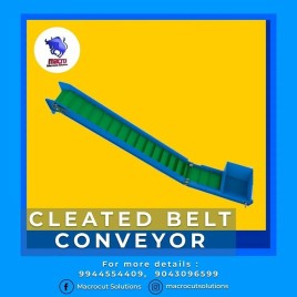 Cleated Belt Conveyor, Belt Thickness: 5 - 10 mm