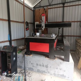 Cnc Wood Carving Machine with Rotary attachment, 1300 x 2500 mm, 3.5 kW