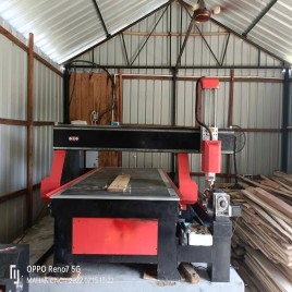 Cnc Wood Carving Machine with Rotary attachment, 1300 x 2500 mm, 3.5 kW