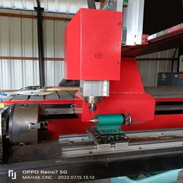 Cnc Wood Carving Machine with Rotary attachment, 1300 x 2500 mm, 3.5 kW