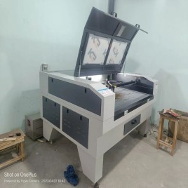 Co2 Laser Cutting Machine Double Head Hm - 1410 -130 W