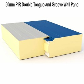 Color Coated 60mm PIR Double Tongue and Groove Wall Panel