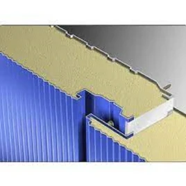 Color Coated PUF Insulated Wall Panel, For Industrial, Thickness: 25-50mm