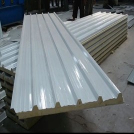 Color Coated Sandwich Roof Puf Panel, For Cold Storage, 30mm -80mm
