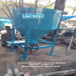 Concrete Bucket 2 Cubic Meter, Model Name/Number: Acme - Cb-cd-500, Capacity: 500 Ltr To 2,000 Ltr