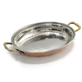 Copper Mughlai Rice Server