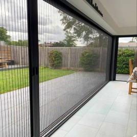 Customized pleated mesh system