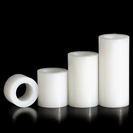 CYLINDRICAL WHITE DELRIN ROD, 60 mm, 1000 mm
