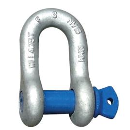 DAMAR /FERRETERRO D Shackle Alloy Steel Grade 80 & M.S.Galvanised Grade 40 Dee Shackles, Size: 1/2"" To 2 1/2 "" Pin Dia