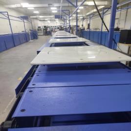 DAS SYSTEMS Stainless Steel Slat Conveyor, Material Handling Capacity: 100-150 kg per feet, Capacity: None