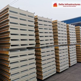 Delta Color Coated 50mm PUF Sandwich Wall Panel