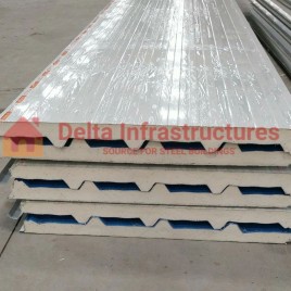 Delta Color Coated 80mm PUF Sandwich Wall Panel