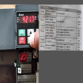 DELTA VFD VFD007EL21W-1  , VFD004EL21W-1