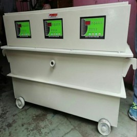 Digital controller 100KVA Servo Control Voltage Stabilizer, Capacity: 100 KVA Three Phase Oil Cooled, 300 - 480 Volt
