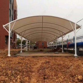 Dome Car Parking Tensile Structure, Paint Coated