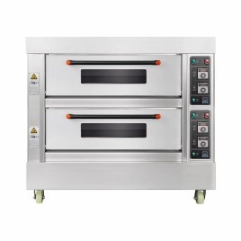 Double Deck Gas Oven - 4 Trays