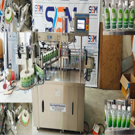 Double Side Labeling Machine For House Cleaning Product