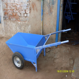 Double Wheel Barrow With Scooter Tyre, Load Capacity(kg): 100 kg