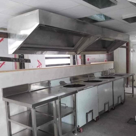 Downdraft Gas Range Kitchen Exhaust Systems, Size: 24 Inch, For Restaurant