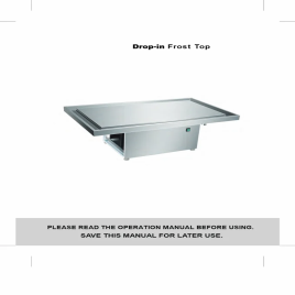 Drop in Frost Top (3 x GN 1/1)