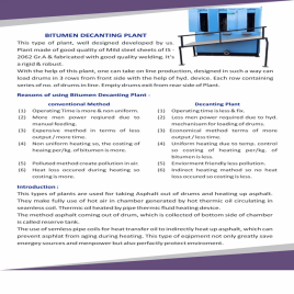 Drum Bitumen Decanter