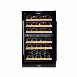 Dual Temperature Zone Wine Cooler - 30 bottles