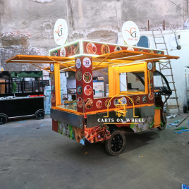 E Rickshaw Fast Food Cart, Load Capacity: 500 kg