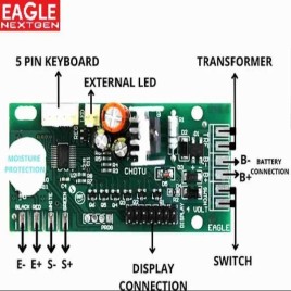 EAGLE PCB CHOTU 4 VOLTS WEIGHING SCALE, For Personal Use, Weighing Capacity: 50 Kg