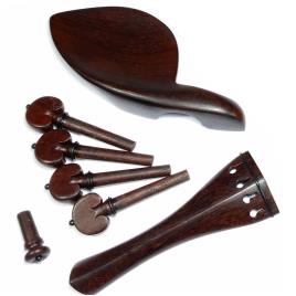 Ebony Wood Violin Parts Set
