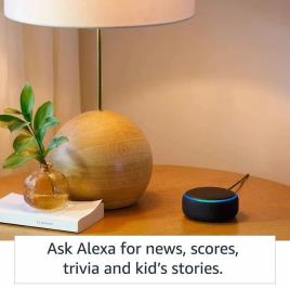 Echo Dot (3rd Gen) Smart Speaker With Alexa (Black)