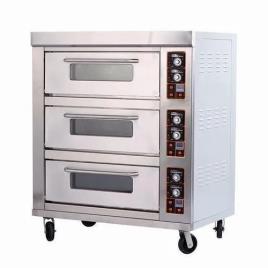 Ecoline Single Phase Three Deck 9 Tray Gas Oven, For Cakes,Bisuit, 2.4 kW/hr