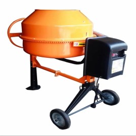 Electric Engine Portable Manual Concrete Mixer, Output Capacity: 100 Litres