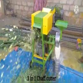 Electric Motor Dry Grass Chaff Cutter Cum Pulveriser, 600-1000 kg/hr, 3-5 HP