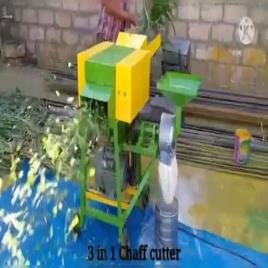 Electric Motor Dry Grass Chaff Cutter Cum Pulveriser, 600-1000 kg/hr, 3-5 HP