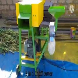 Electric Motor Dry Grass Chaff Cutter Cum Pulveriser, 600-1000 kg/hr, 3-5 HP