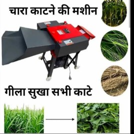 Electric Motor Dry Grass Chaff Cutter Machine, 5 HP, 600-1000 kg/hr