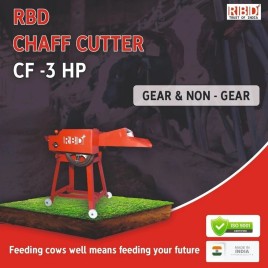 Electric Motor Dry Grass Gear Chaff Cutter, 3 HP, 400-600 kg/hr
