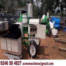 Electric Semi-Automatic 3 Bin Concrete Mixer