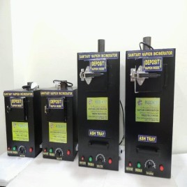 Electrical Sanitary Napkin Incinerator Machine, For To Burn Used Napkins, Capacity: 100 NAPKINS PER DAY